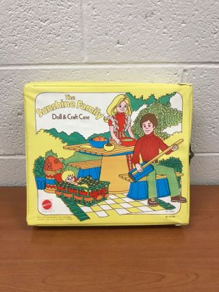 Vintage 1976 Mattel The Sunshine Family Doll & Craft Case 9665 (case Only)