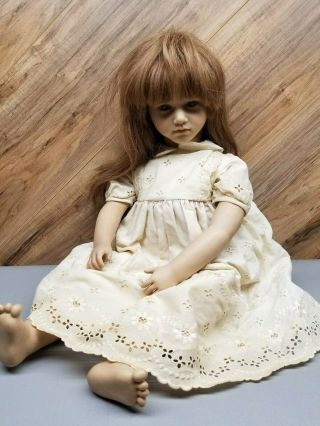 Annette Himstedt Doll Paula Barefoot Children Series 24 " Sweet Face