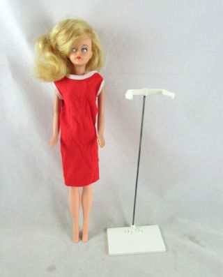 Blonde Tressy Doll With Stand Dress American Character Vintage 1960s