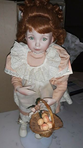 The Ashton Drake Galleries Peaches And Cream Porcelain Doll