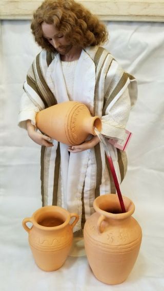 Jesus " Water Into Wine " Aston Drake Figurine