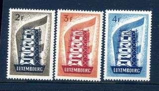 Luxembourg 1956 Europa Set Mnh