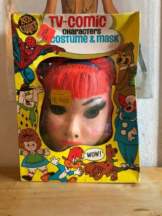 I Dream Of Jeannie Eden Halloween Costume Mask Ben Cooper 1974 Hanna Barbera