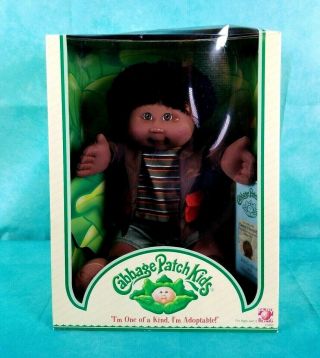 2004 Cabbage Patch Kids Casey Harold Born May 6th Dark Skinned Boy Doll Nrfb