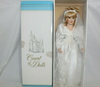 24 " Porcelain Bride Doll By Court Of Dolls