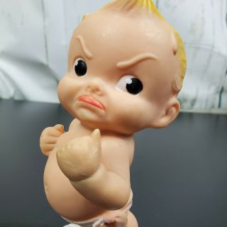Alan Jay Grumpy Boy Squeak Doll,  Vintage 50 