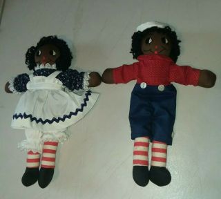 African American Raggety Anne And Andy Dolls