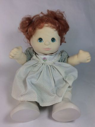 1985 Vintage Mattel My Child Doll Red Hair Blue Eyes W/ Clothes 14 "
