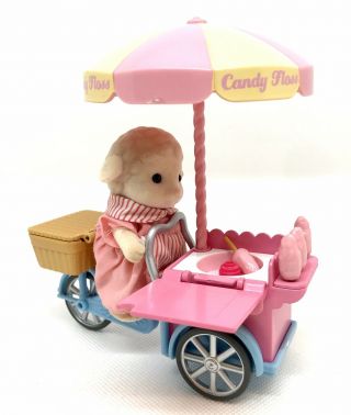 Sylvanian Families - Candy Floss Cart Set Bundle In GC 3