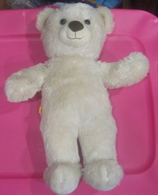 Build A Bear Teddy Bear Plush Off White Stuffed Animal Babw 15 " Polar Bear Cream