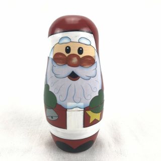 Christmas Babushka Doll Santa Wood 5 Sizes Decoration Xmas