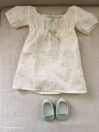 American Girl Doll Nightgown And Slippers.  Marie Grace