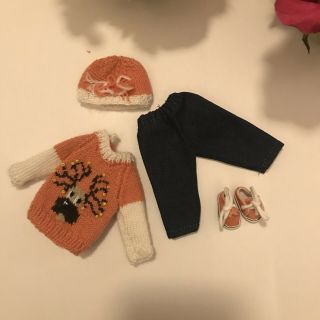Moose Sweater Set With Sneakers Only For 7.  5 " Helen Kish Riley Doll