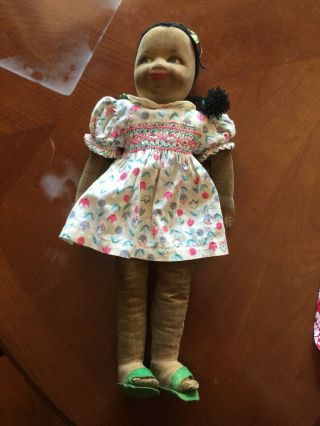 Vintage/ Antique Cloth Dolly - Large Size 17inch /43cms - Mystery Maker - 1940 