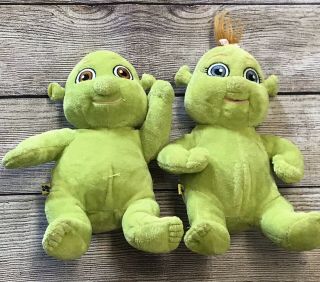 2 Shrek The Third Plush Triplet Ogre Babies 10 " Build A Bear Felicia Girl Fergus