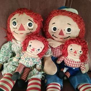 Knickerbocker Raggedy Ann And Andy 1960 Hong Kong Plus Two 7 In Ones