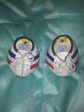 Build A Bear Babw White Red Blue Sneakers Tennis Shoes
