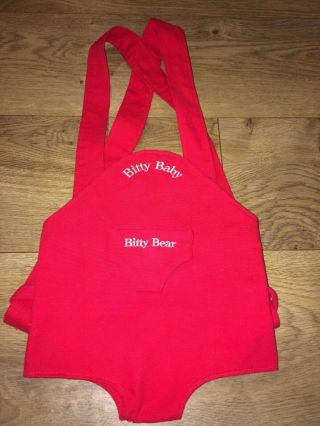 Retired American Girl Pleasant Co Bitty Baby Red Doll Carrier/bitty Bear Pouch