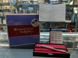 Retired American Girl Flute Set And Music Stand Sheet Music Complete