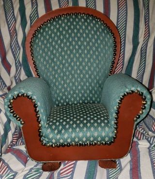 American Girl 18  Doll Dayton Hudson Victorian Upholstered Wing Back Chair