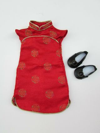 American Girl Ivy Ling Red Chines Year Asian Dress Shoes 18 