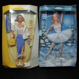 Collector Edition Barbie As Snowflake And Summer In Rome