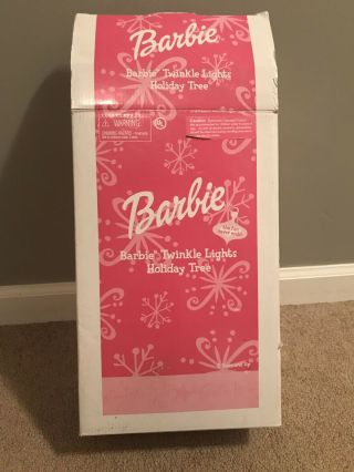 Barbie Twinkle Fiber Optic Lights Holiday (christmas Easter) Tree 2002 Avon