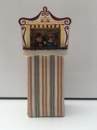 Artisan Pewter Punch & Judy Puppet Theatre Dolls House Dollhouse Toys