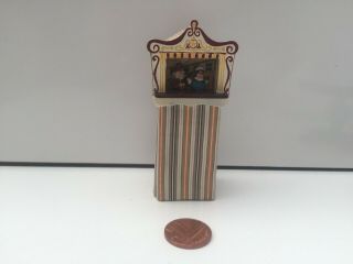 ARTISAN PEWTER PUNCH & JUDY PUPPET THEATRE DOLLS HOUSE DOLLHOUSE TOYS 2