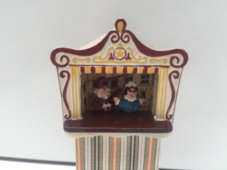 ARTISAN PEWTER PUNCH & JUDY PUPPET THEATRE DOLLS HOUSE DOLLHOUSE TOYS 3