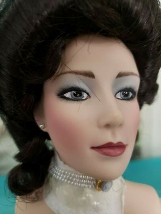 Artist 7 " Porcelain Gibson Girl Boudoir Head Doll Franklin Heirloom Parts