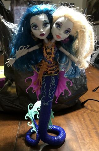 Monster High Peri & Pearl Serpentine Mermaid Two 2 Headed Snake