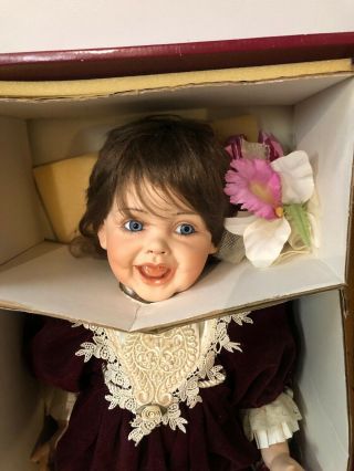 Precious Heirloom Joycee 21 " Porcelain Doll By Fayzah Spanos W/box (cl)