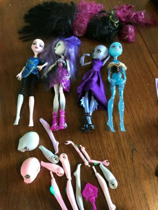 Create A Figure Monster High 12 " Inch Doll W Wigs Bam Build A Monster