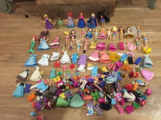 Huge Polly Pocket Disney Princesses Magic Clip Dresses With