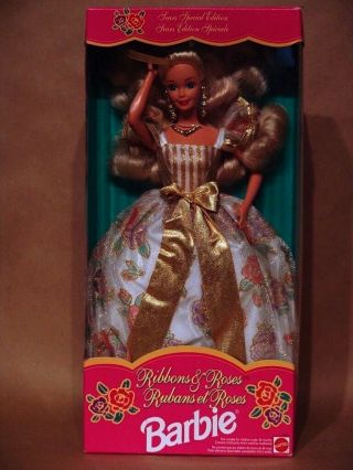 Ribbons Of Roses - Barbie - Sears Special Edition - 1994 Tear On Flap Box - Minty