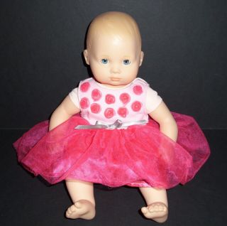 American Girl Bitty Baby Doll Blue Eyes Blonde Hair 2014 Pink Tulle Dress