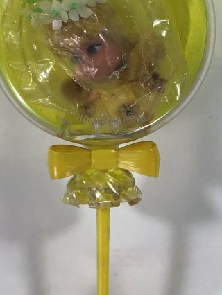 Kiddle Lollipops Lolli - Lemon 3656 - with stand - yellow - dated 1968 NoReserve 3