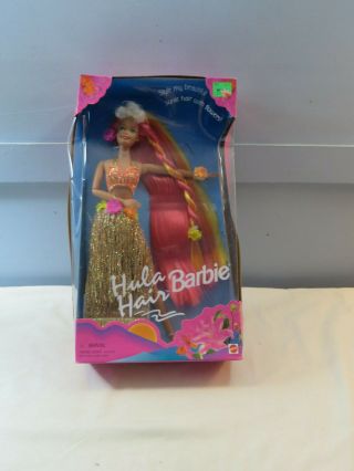 1996 Mattel Barbie Hula Hair Barbie (blonde Hair) 17047
