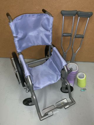 American Girl Wheelchair And Feel Better Set