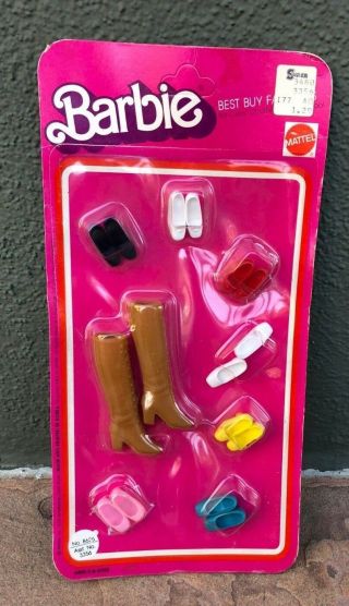 Barbie Best Buy 3356 Shoe Pak Minti In Package 1975