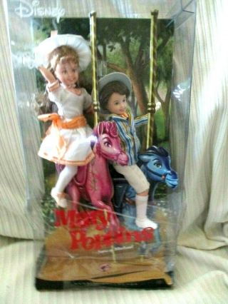 2007 Disney Mary Poppins Jane & Michael Barbie Doll Set / Stacie & Todd Nrfb
