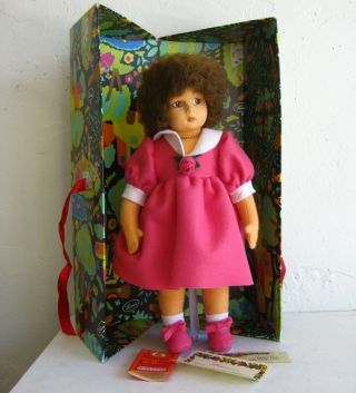 Vtg 1994 Lenci Natalia 13 " High Italian Brunette Doll & Box Nurnberg Toy Fair
