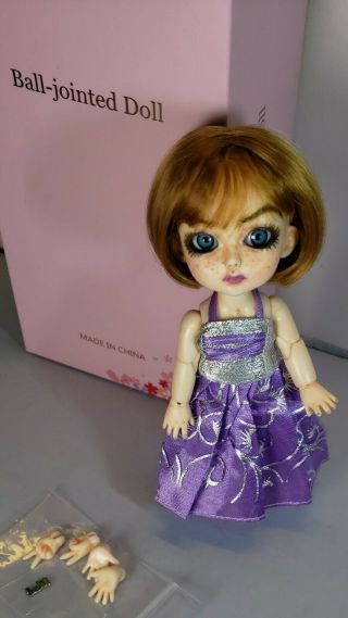 1/8 Bjd Doll Lati Recast Queniffs With Dress & Wig,  Xtra Hands,  Box