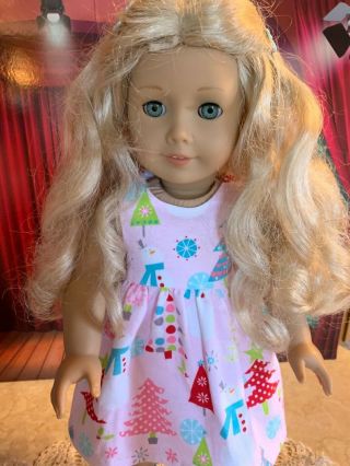 Doll 18” American Girl Doll/ Caroline/tlc/ready For Christmas Retired/guc