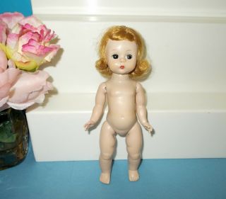 7 1/2 " Madame Alexander Wendy Kins Triple Stitch Straight Leg Walker Doll 1955