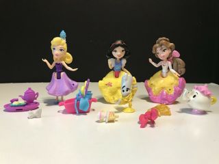 Disney Princess Little Kingdom Polly Pocket Dolls Cinderella Snow White & Belle