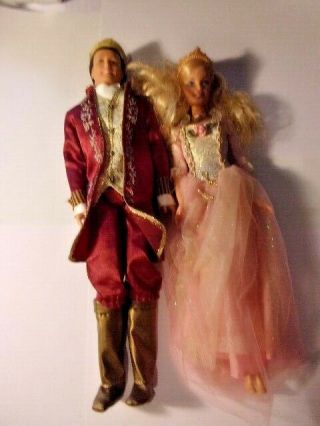 Mattel Barbie Ken Prince Singing Princess Dolls