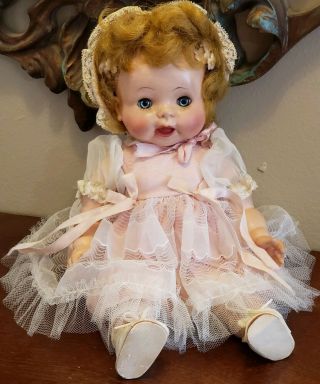 Vintage American Character Baby Doll Sitting Vinyl
