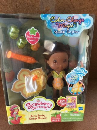 Berry Beachy Orange Blossom Strawberry Shortcake Doll W/ Box Color Changed Magic